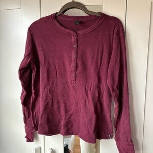 Patagonia Maroon Henley Shirt